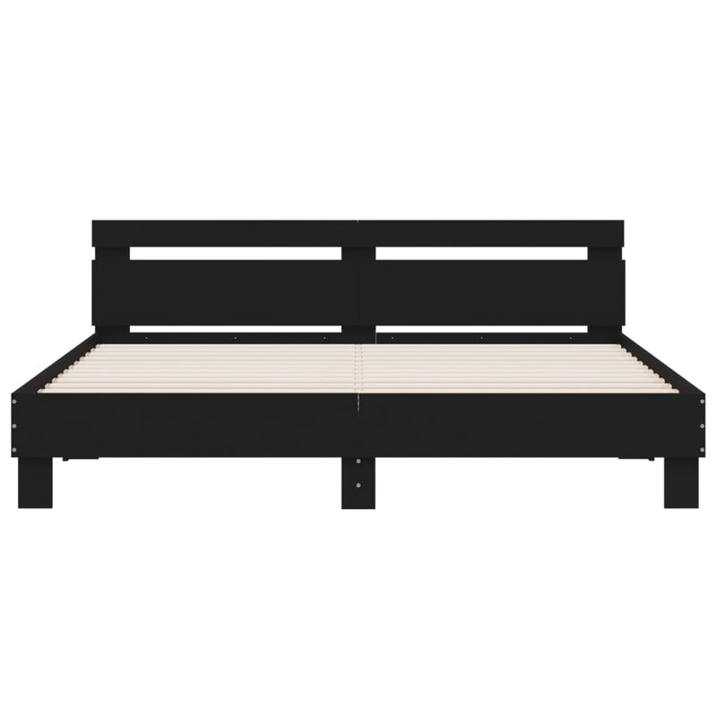 Modern Wooden Queen Size 1.6m Bed Frame Base With Headboard Wood Beds