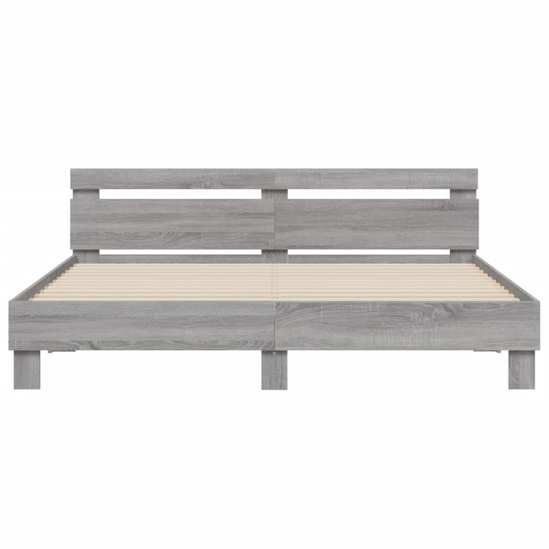 Modern Wooden Queen Size 1.6m Bed Frame Base With Headboard Wood Beds