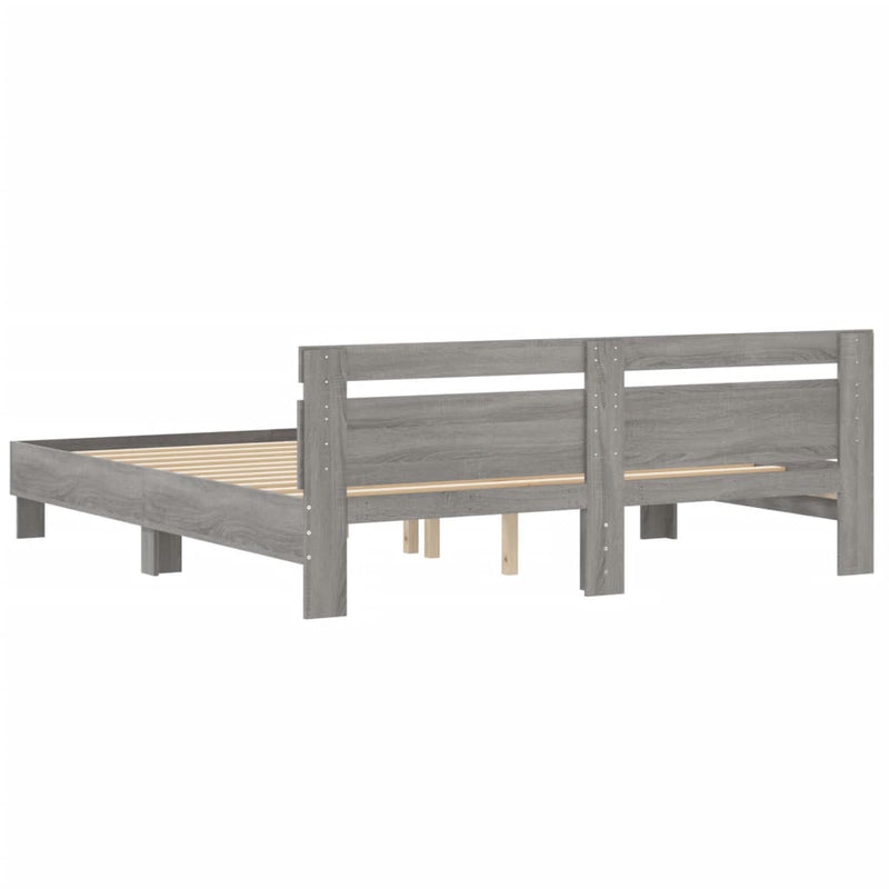 Modern Wooden Queen Size 1.6m Bed Frame Base With Headboard Wood Beds
