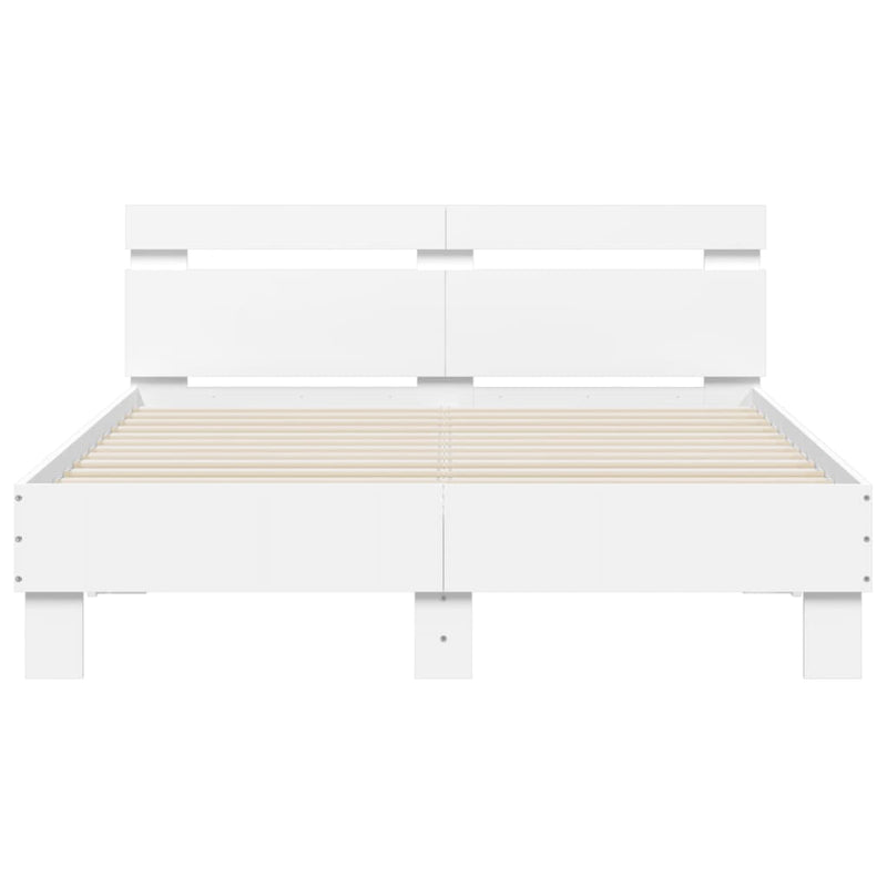 Bed Frame without Mattress White 120x200 cm