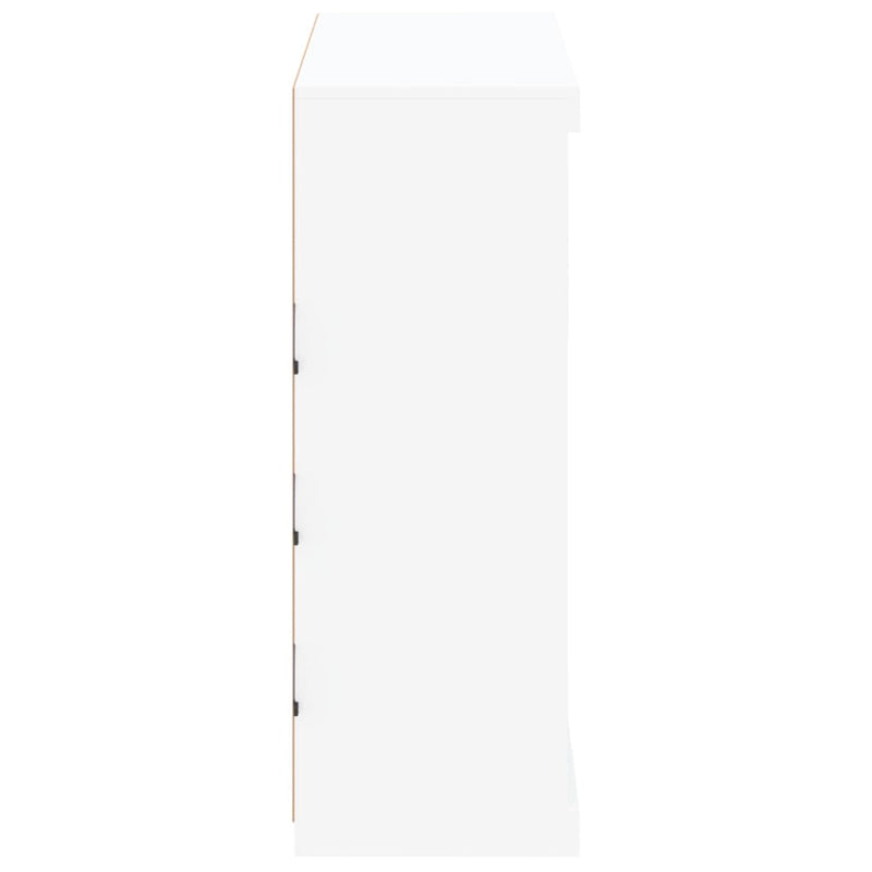 Sideboard with LED Lights White 81x37x100 cm
