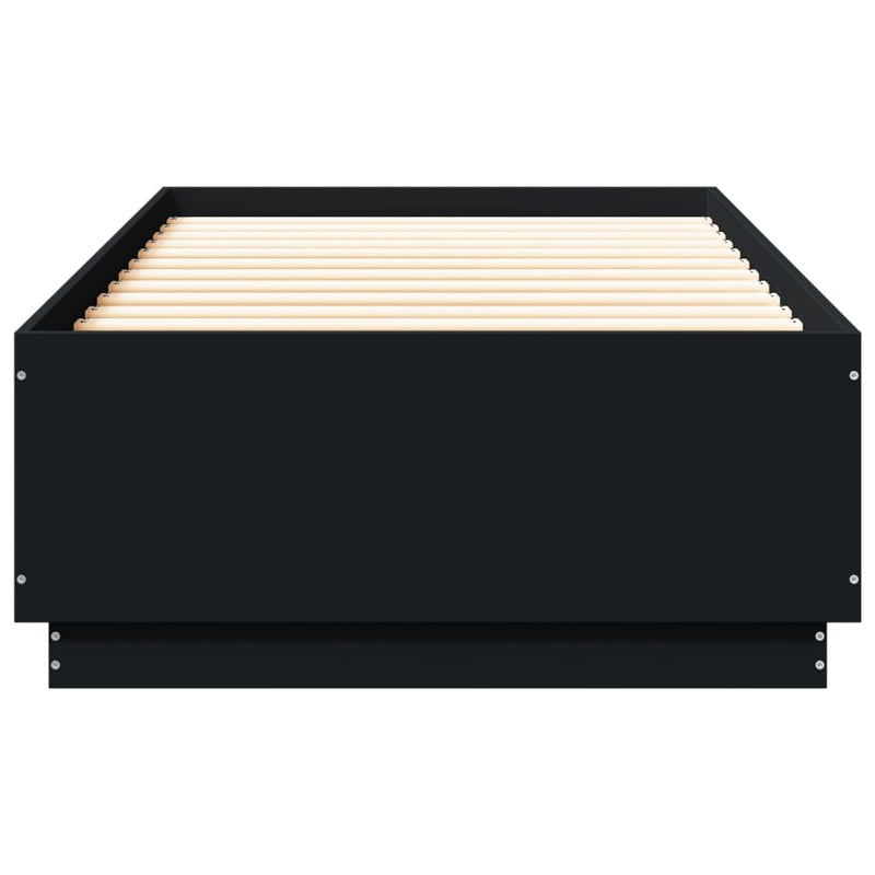 Bed Frame without Mattress Black 90x200 cm