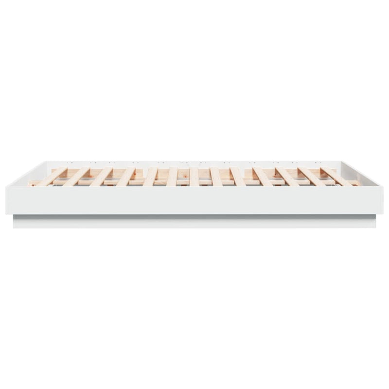 Bed Frame without Mattress White 140x200 cm