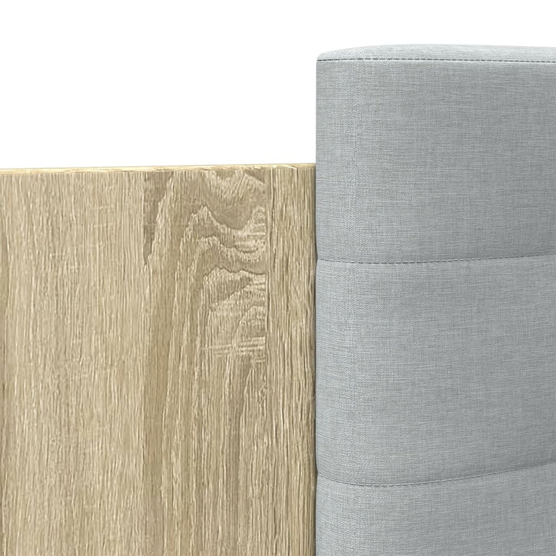 Bed Frame without Mattress Sonoma Oak 140x200 cm
