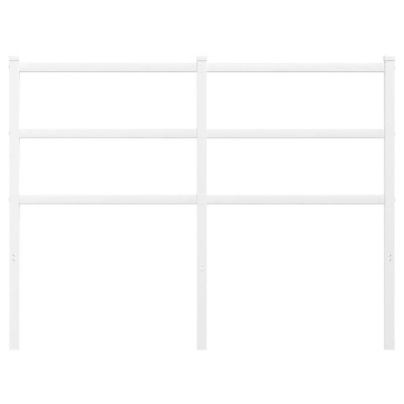 Metal Headboard White 120 cm