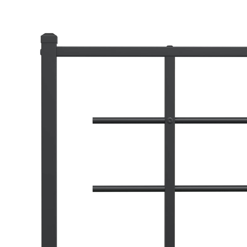 Metal Headboard Black 75 cm