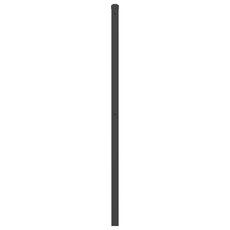 Metal Headboard Black 200 cm