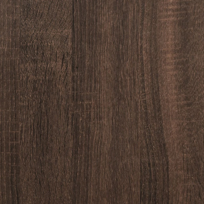 Coffee Table Brown Oak 121x121x40 cm Engineered Wood