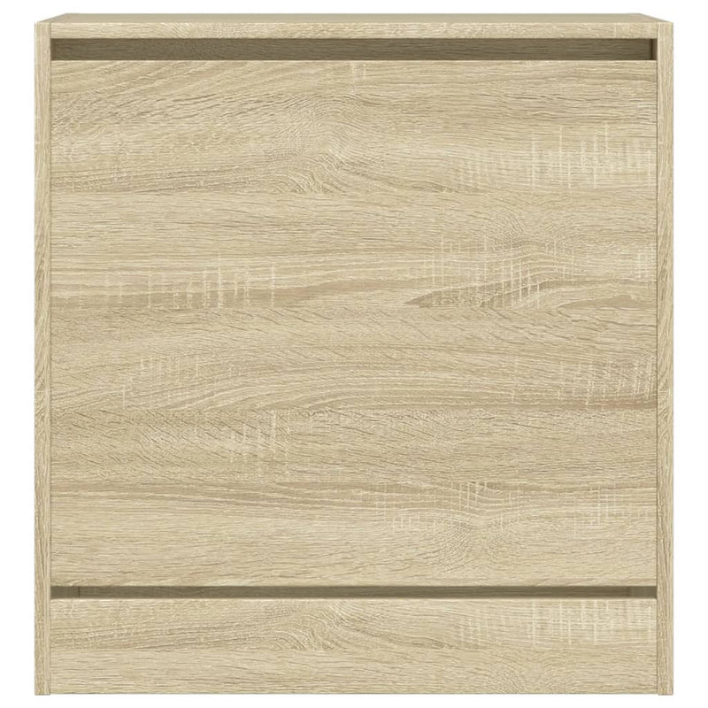 Shoe Cabinet Sonoma Oak 60x34x63.5 cm Engineered Wood