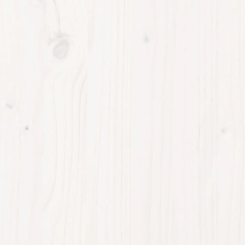 Bed Frame without Mattress White 135x190 cm Double Solid Wood Pine