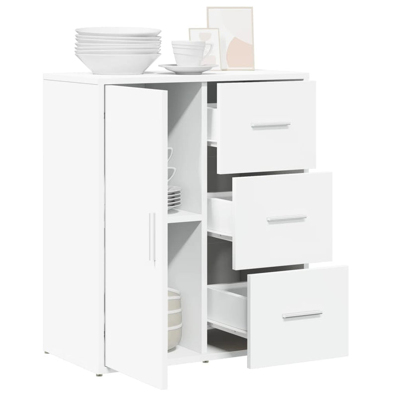 Sideboard White 60x31x70 cm Engineered Wood