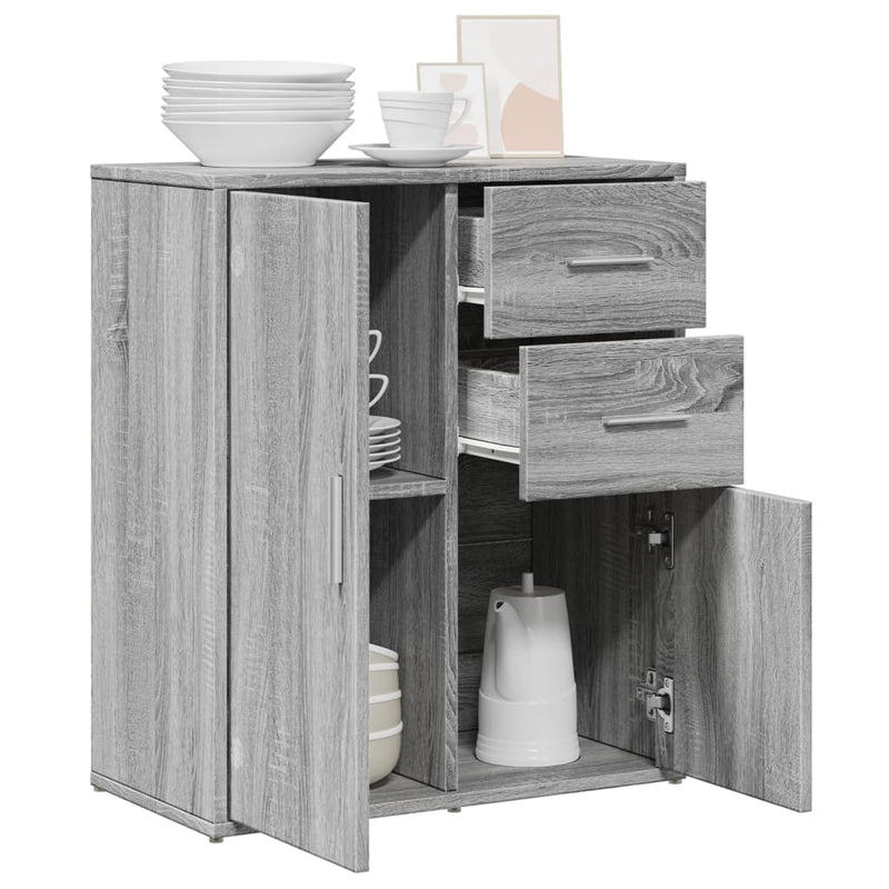 Sideboard Grey Sonoma 60x31x70 cm Engineered Wood