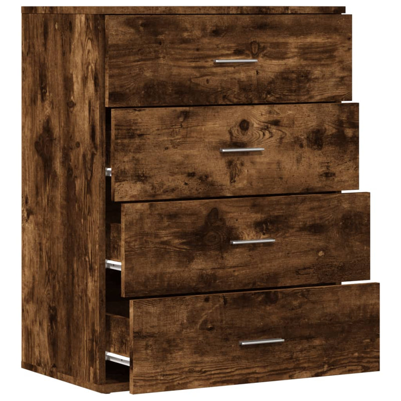 Sideboard Smoked Oak 60x39x80 cm Engineered Wood