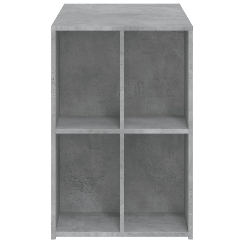 Modern Wooden Home Office Computer Desk With Open Storage Compartments Wood