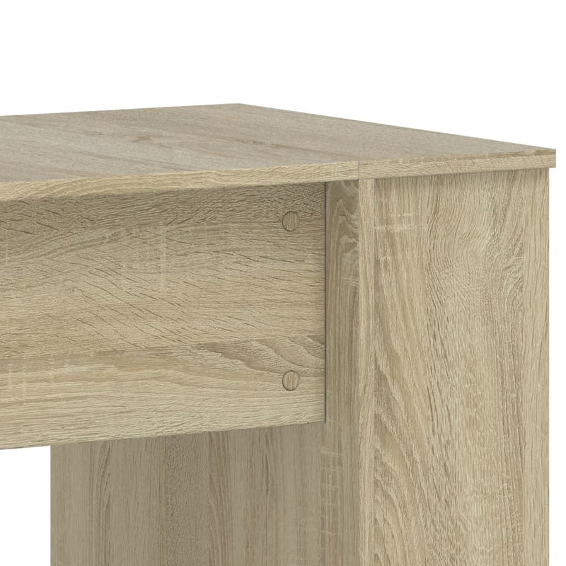 Modern Wooden Home Office Gaming Computer Desk With Open Storage Shelves Wood