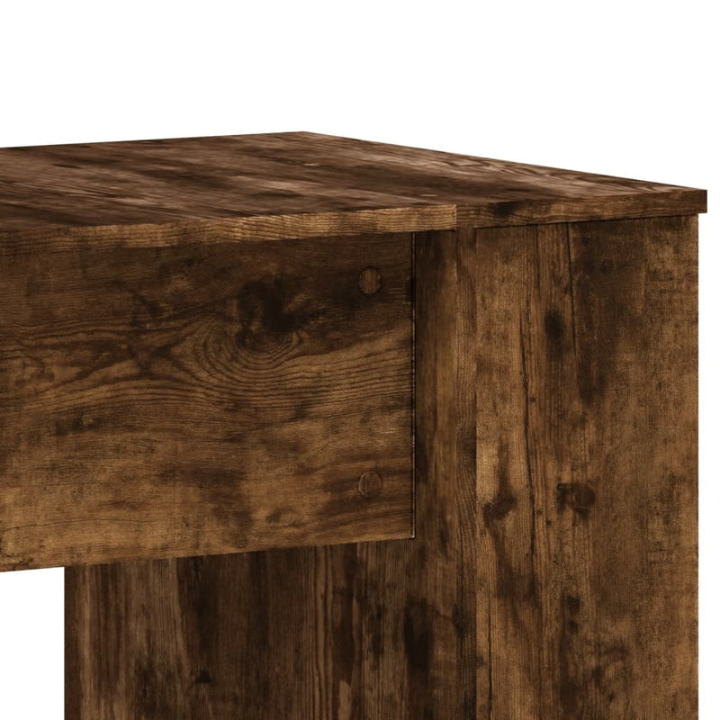 Modern Wooden Home Office Gaming Computer Desk With Open Storage Shelves Wood