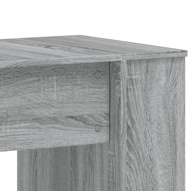 Modern Wooden Home Office Gaming Computer Desk With Open Storage Shelves Wood