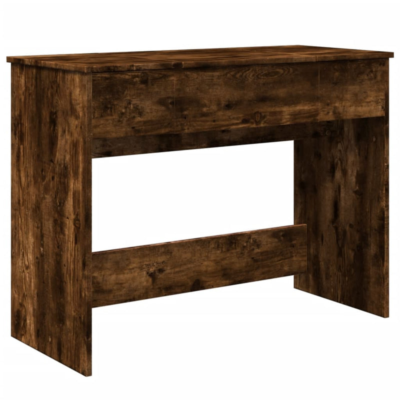 Modern Wooden Dressing Table Makeup Vanity Desk With Drawers & Pull Up Mirror