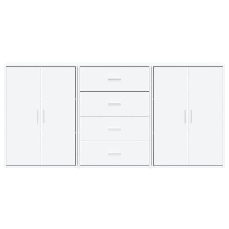 Sideboards 3 pcs White 60x31x84 cm Engineered Wood