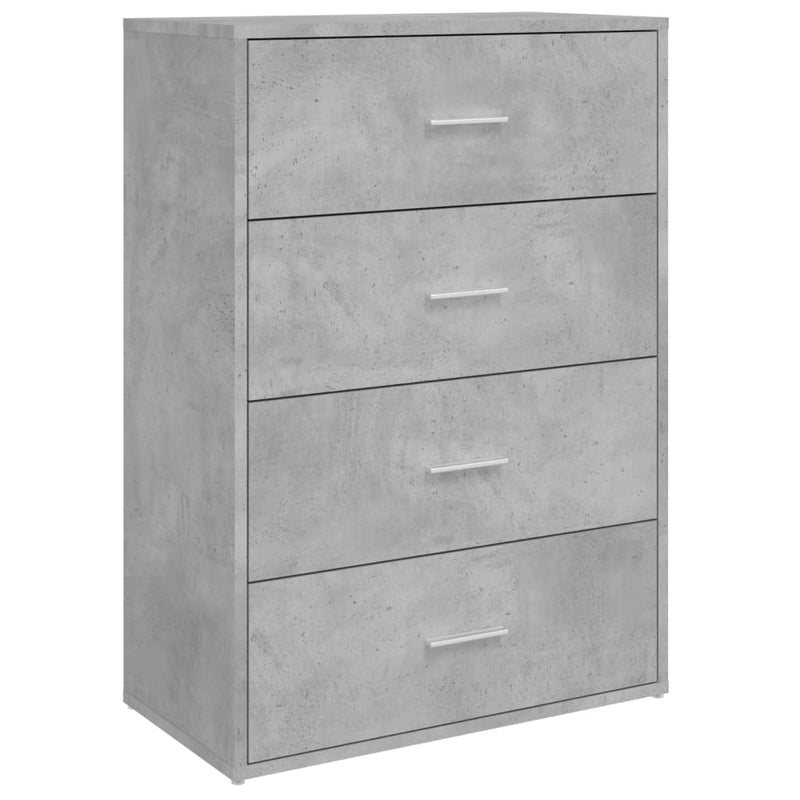 Sideboards 2 pcs Concrete Grey 60x31x84 cm Engineered Wood
