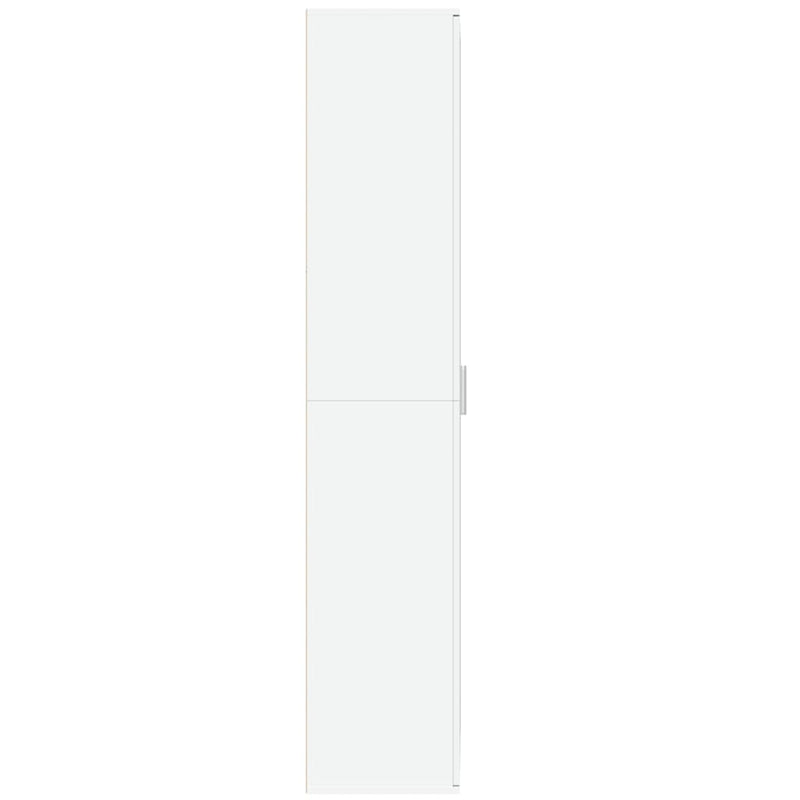 Highboard White 70x35x180 cm Engineered Wood