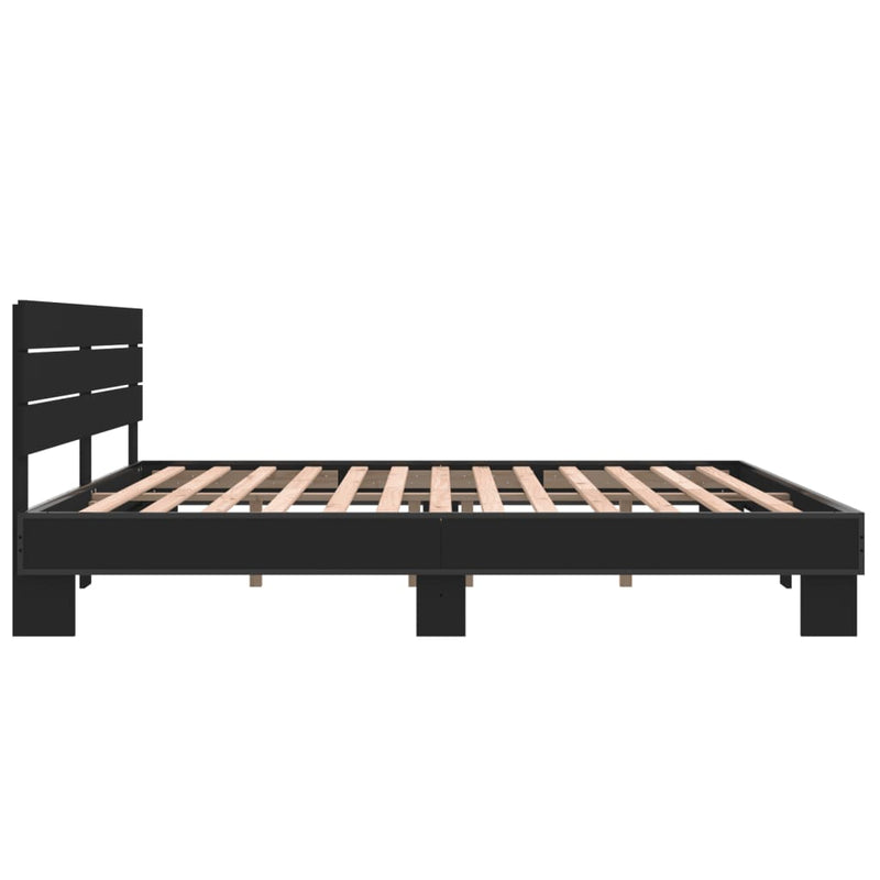 Modern Wooden Emperor Size 2m Bed Frame Base With Headboard Solid Wood Beds