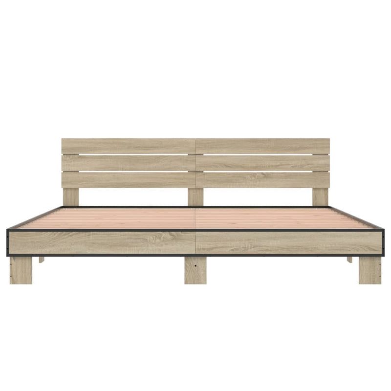 Modern Wooden Emperor Size 2m Bed Frame Base With Headboard Solid Wood Beds