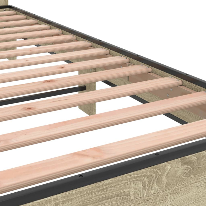 Modern Wooden Emperor Size 2m Bed Frame Base With Headboard Solid Wood Beds