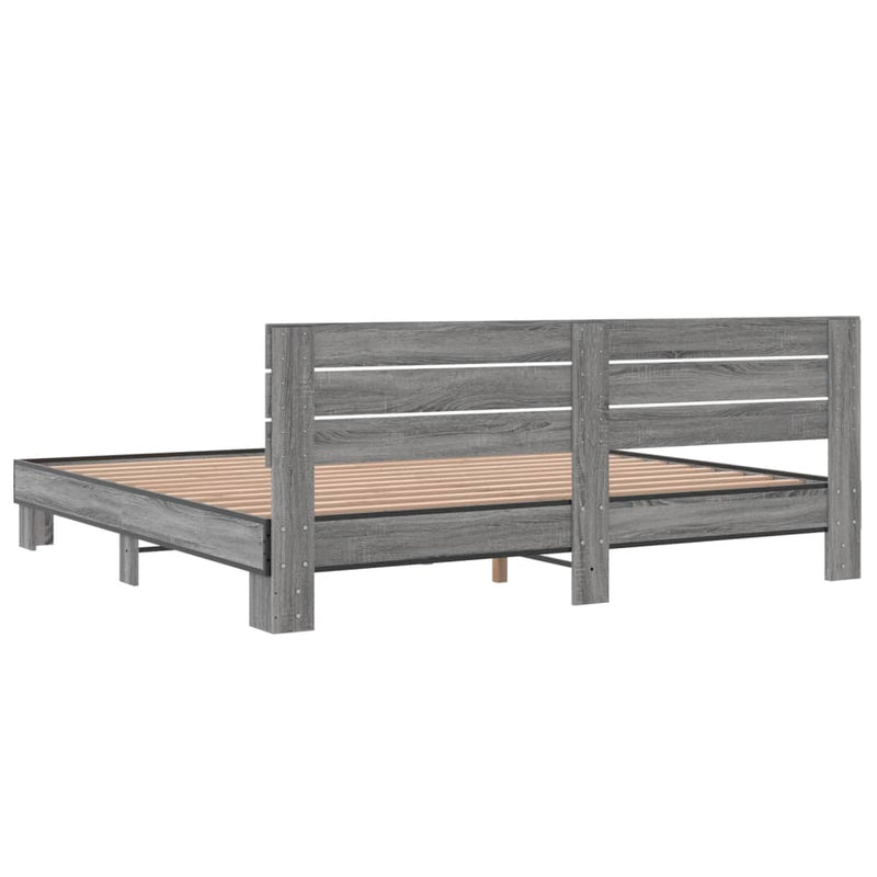 Modern Wooden Emperor Size 2m Bed Frame Base With Headboard Solid Wood Beds