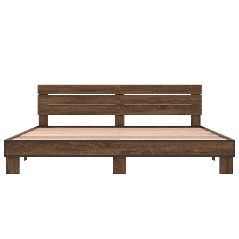 Modern Wooden Emperor Size 2m Bed Frame Base With Headboard Solid Wood Beds