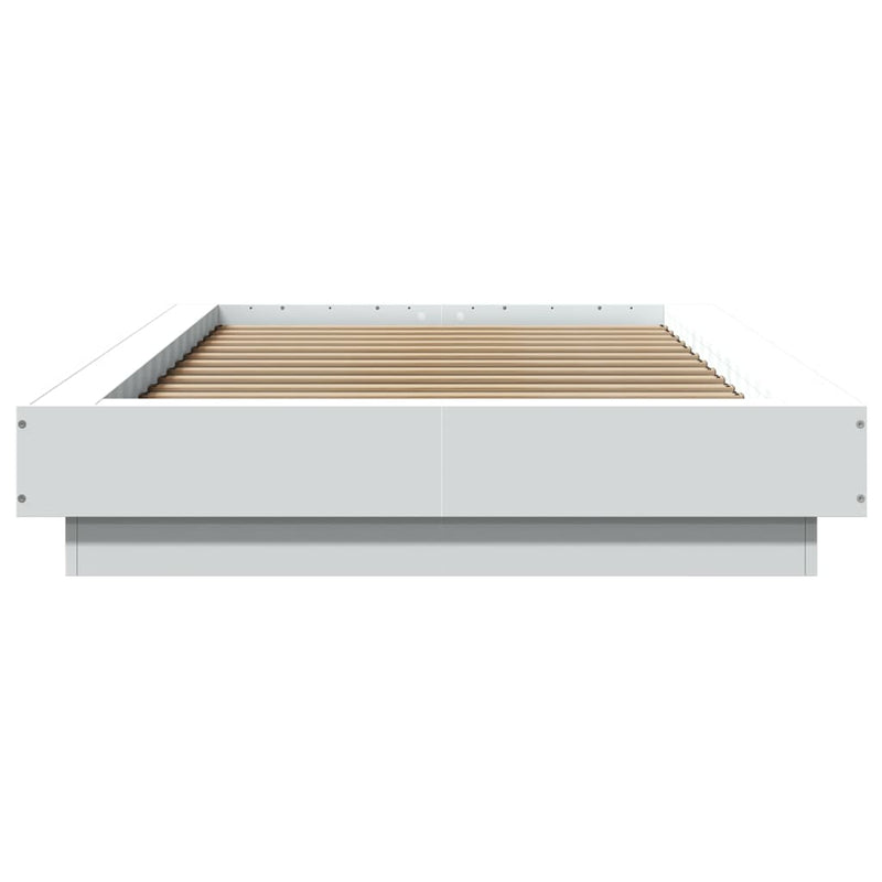 Bed Frame without Mattress White 90x200 cm