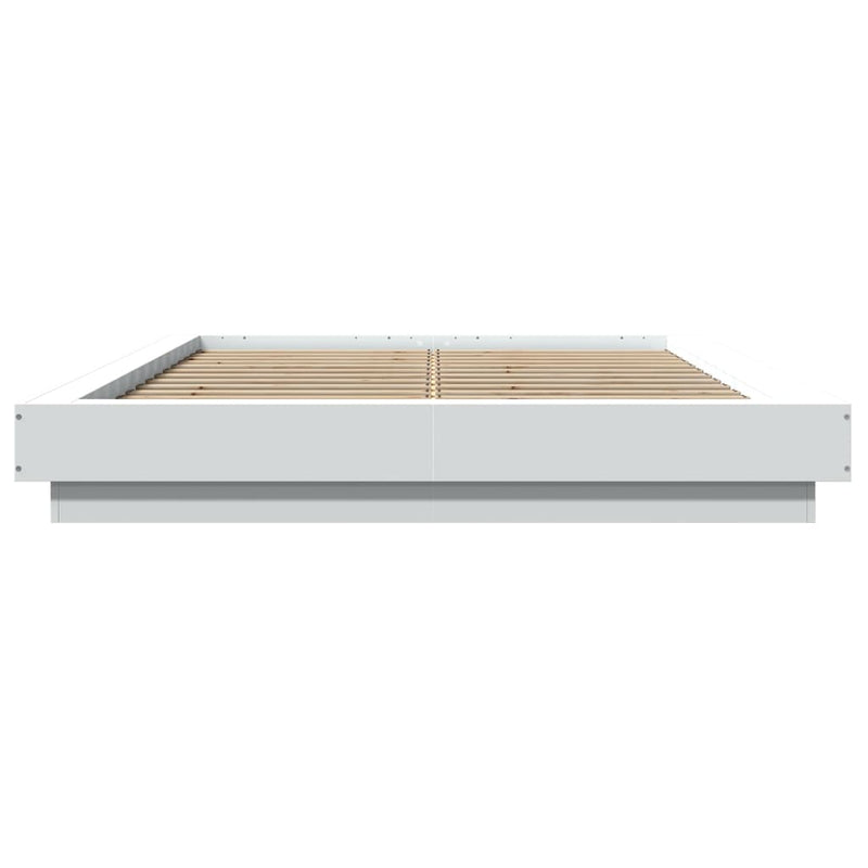 Bed Frame without Mattress White 135x190 cm Double