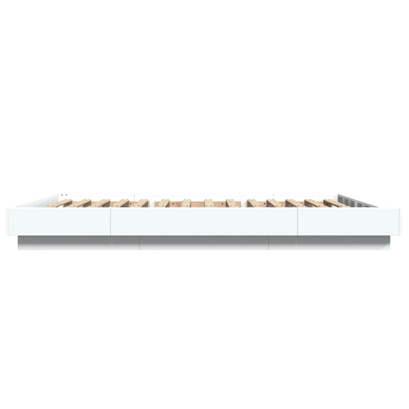 Bed Frame without Mattress White 135x190 cm Double