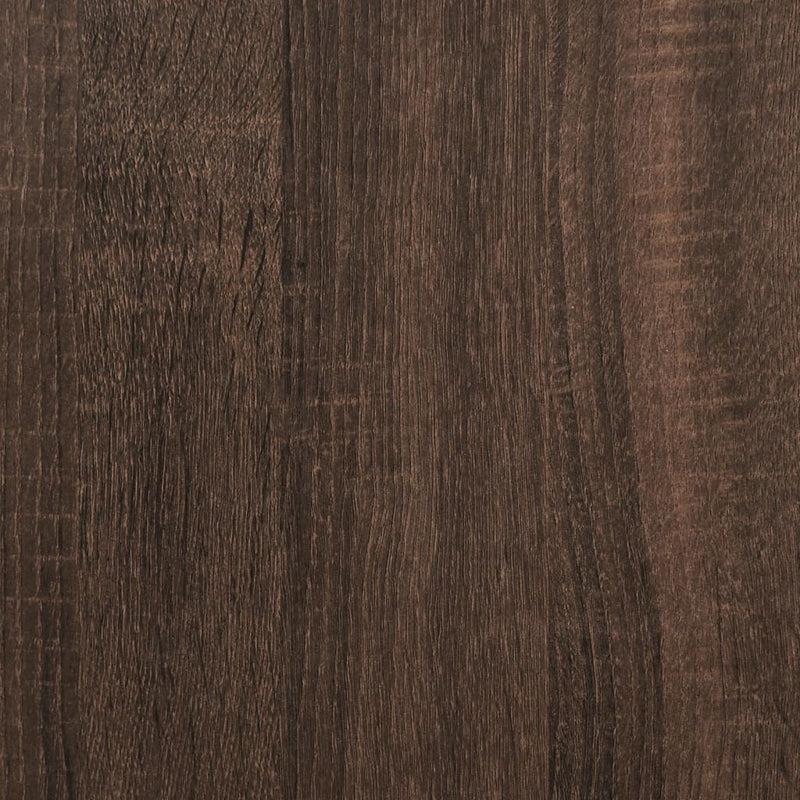 Bed Frame without Mattress Brown Oak 90x200 cm