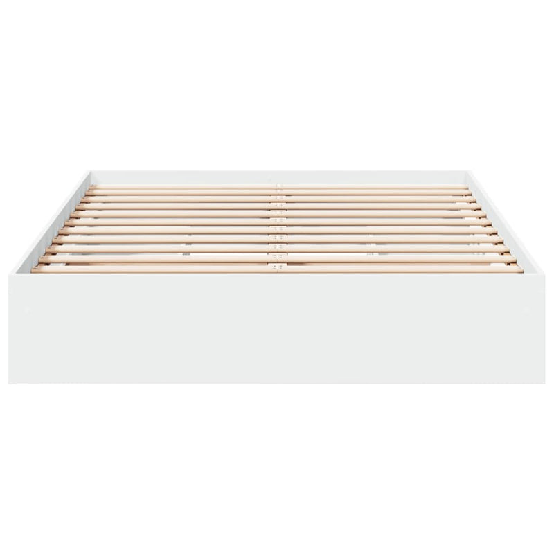 Bed Frame with Drawers without Mattress White 120x190 cm Small Double
