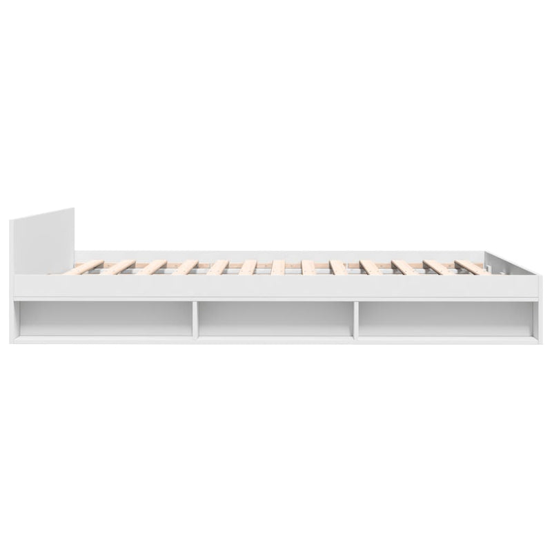 Modern Wooden Queen Size 1.6m Bed Frame Base With Under Storage Space Drawers