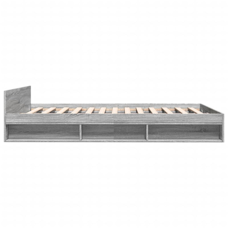 Modern Wooden Queen Size 1.6m Bed Frame Base With Under Storage Space Drawers