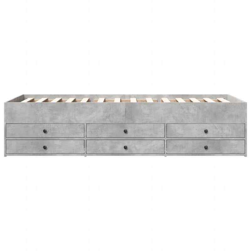 Modern Wooden 2-in-1 Single Size 90cm Daybed With 6 Storage Drawers Wood Sofa Beds