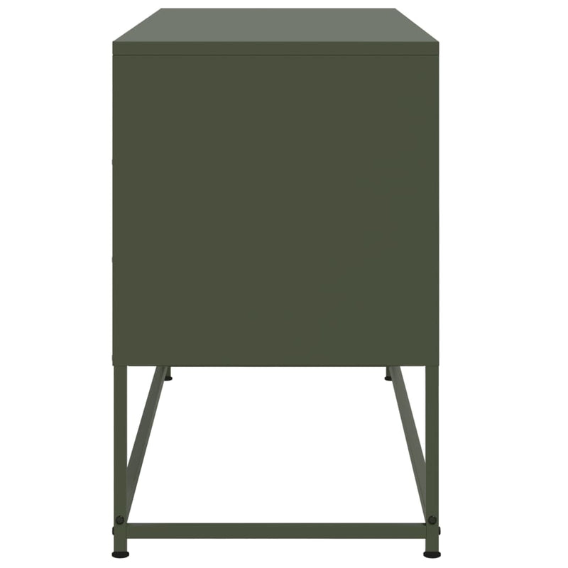 Industrial Steel 40 Inch TV Tele Stand Unit Cabinet With 3 Doors Storage
