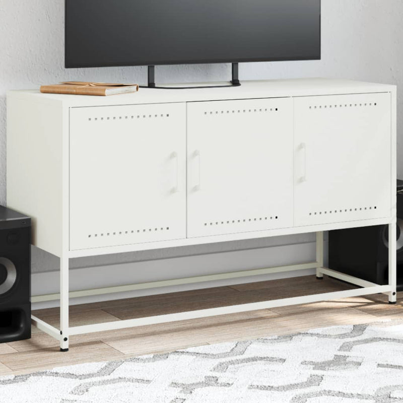 Industrial Steel 40 Inch TV Tele Stand Unit Cabinet With 3 Doors Storage
