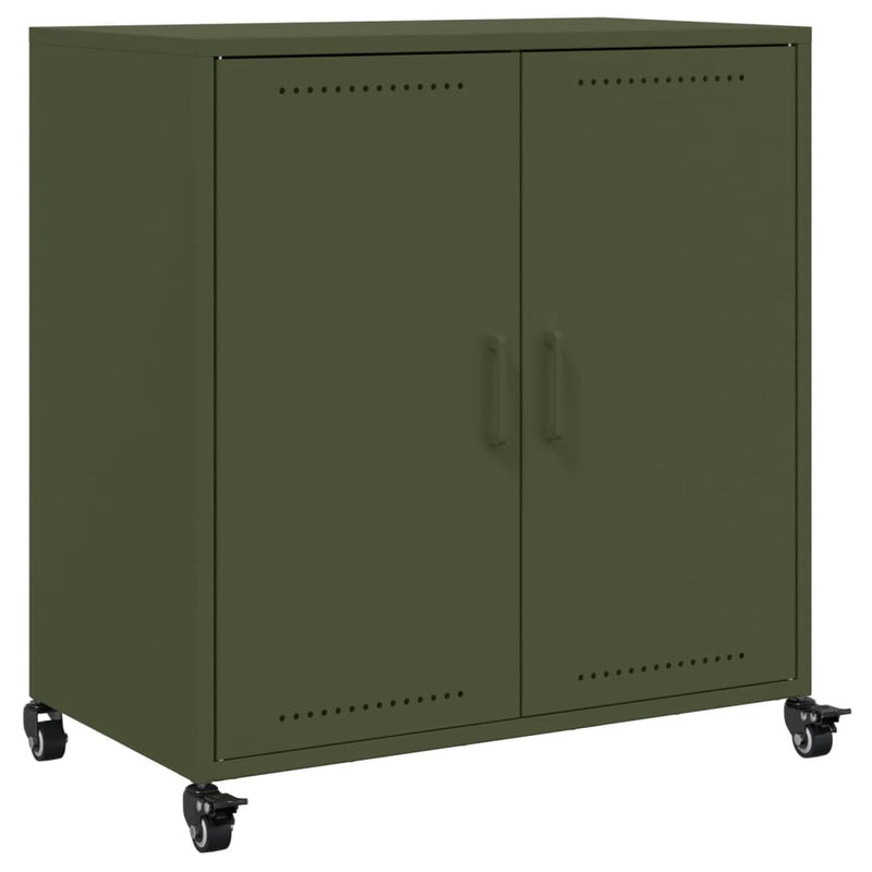 Sideboard Olive Green 68x39x72 cm Steel