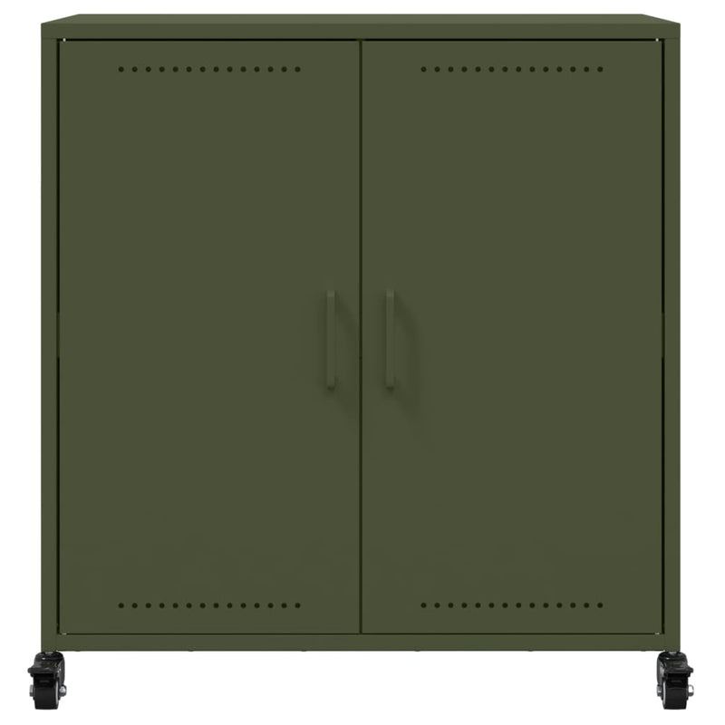 Sideboard Olive Green 68x39x72 cm Steel