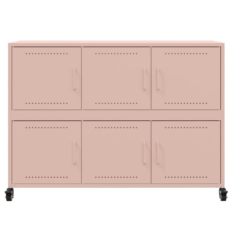 Sideboard Pink 100.5x39x72 cm Steel