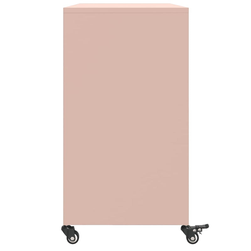 Sideboard Pink 100.5x39x72 cm Steel