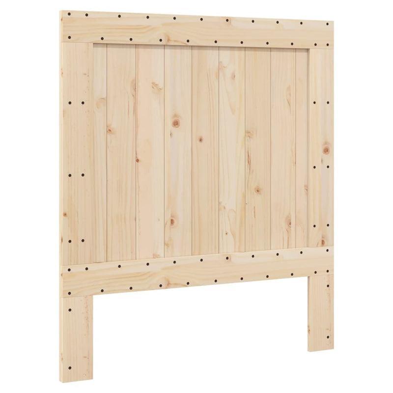 Bed Frame without Mattress  Grey 90x200 cm Solid Wood Pine