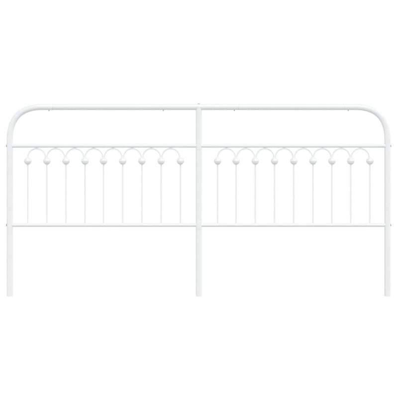 Metal Headboard White 193 cm