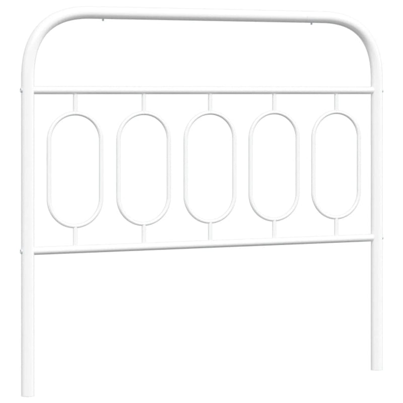Metal Headboard White 107 cm