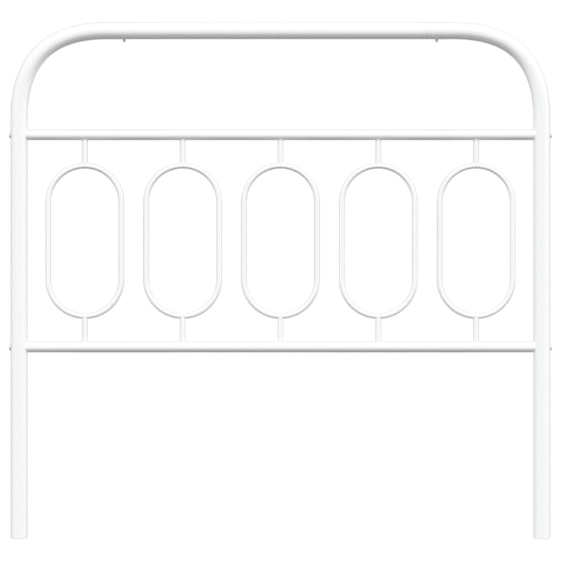 Metal Headboard White 107 cm