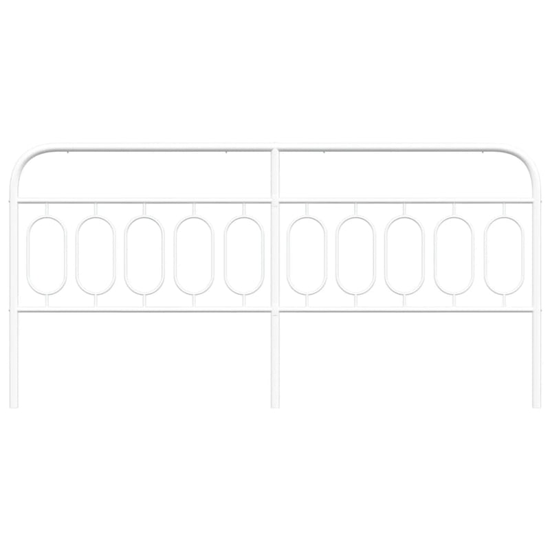 Metal Headboard White 200 cm