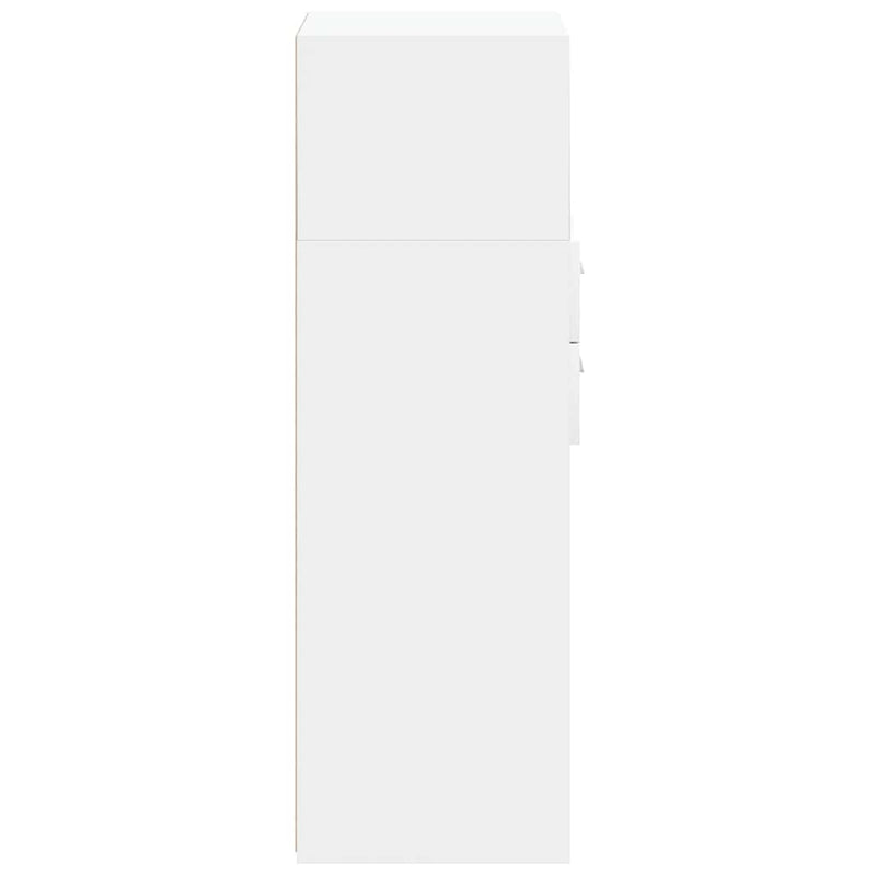 Highboard White 40x42.5x124 cm Engineered Wood